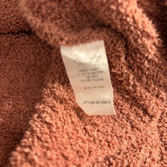 KLd Elegant Rust Crew Neck Crop Oversized Sweater Size Small - Picture 5 of 7